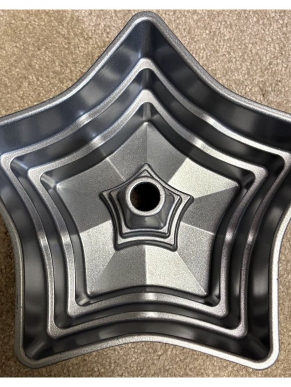 Nordic Ware American Star Bundt Pan Cast Aluminum 10 Cup Usa July 4